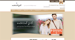Desktop Screenshot of materialgirlhandbags.com